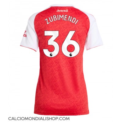 Maglie da calcio Arsenal Martin Zubimendi #36 Prima Maglia Femminile 2025-26 Manica Corta Maglie da calcio Arsenal Martin Zubimendi #36 Prima Maglia Femminile 2025-26 Manica Corta
